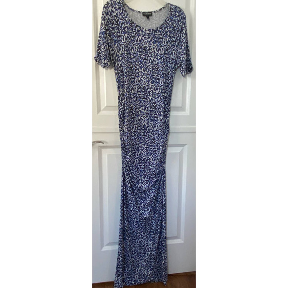 Isabella Oliver A Pea in the Pod Maxi Maternity Dress Portugal Side Ruching 4 - Picture 1 of 12
